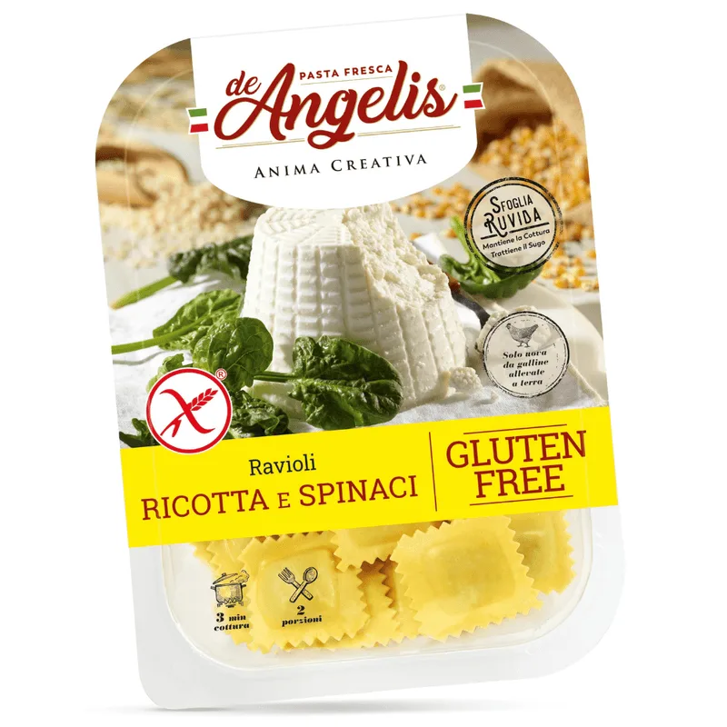Ravioli De Angelis 250g Ricota, Espinafre Sem Glúten
