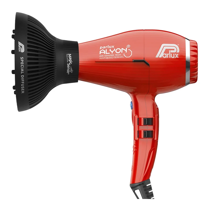 Parlux Alyon Air Ionizer Tech Hair Dryer And Diffuser Red
