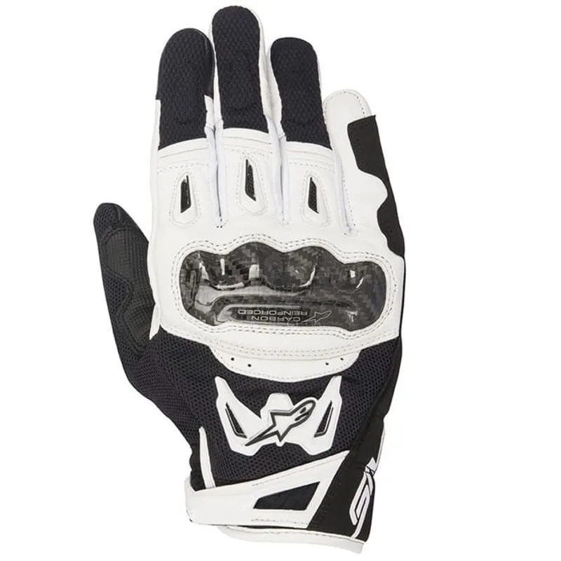 Luva Alpinestars SMX-2 Air Carbon V2 Preta/Branca