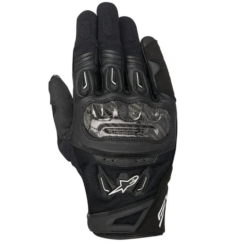 Luva Alpinestars Smx 2 Air Carbon V2 Moto Motoqueiro Curta - Preto - M