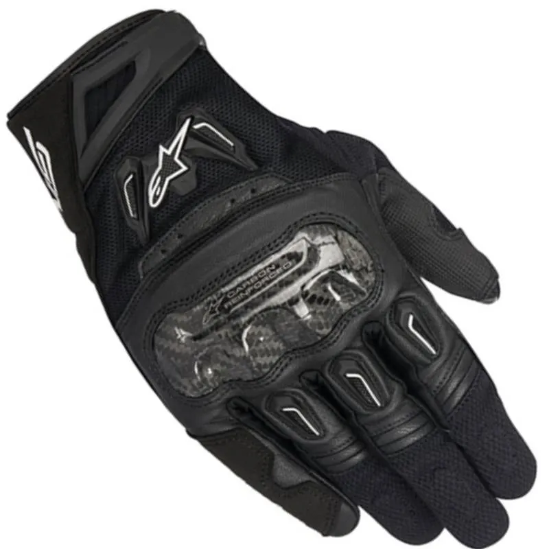 Luva Alpinestars Smx 2 Air Carbon V2 Moto Motoqueiro Curta - Preto - 3xl