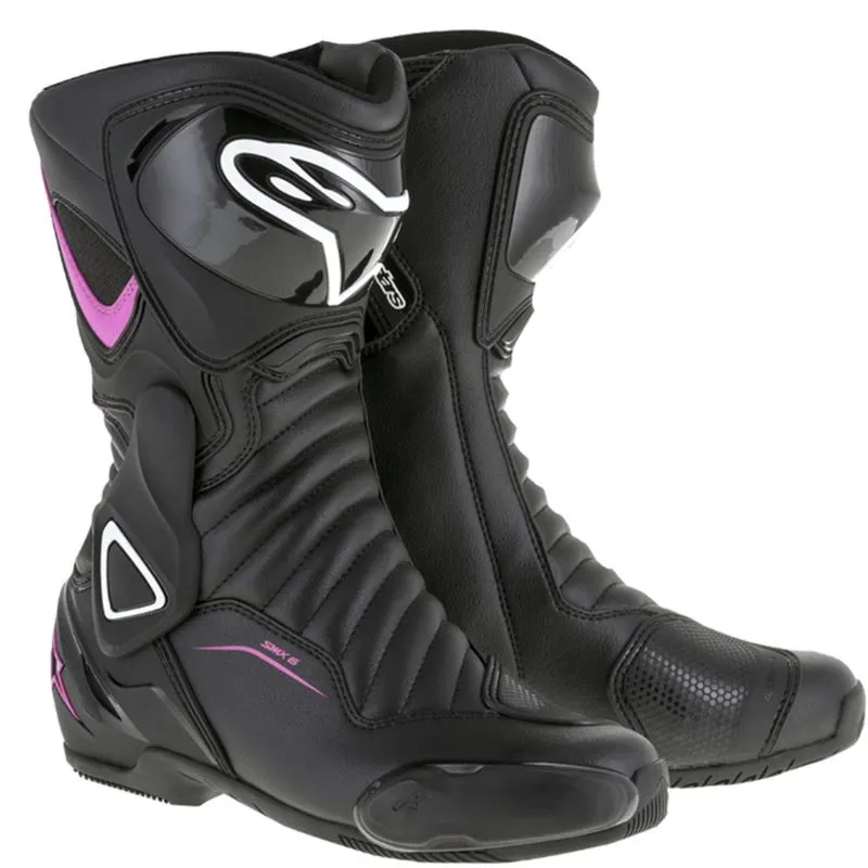 Bota Alpinestars S-MX6 V2 Feminina Preta/Rosa/Branca