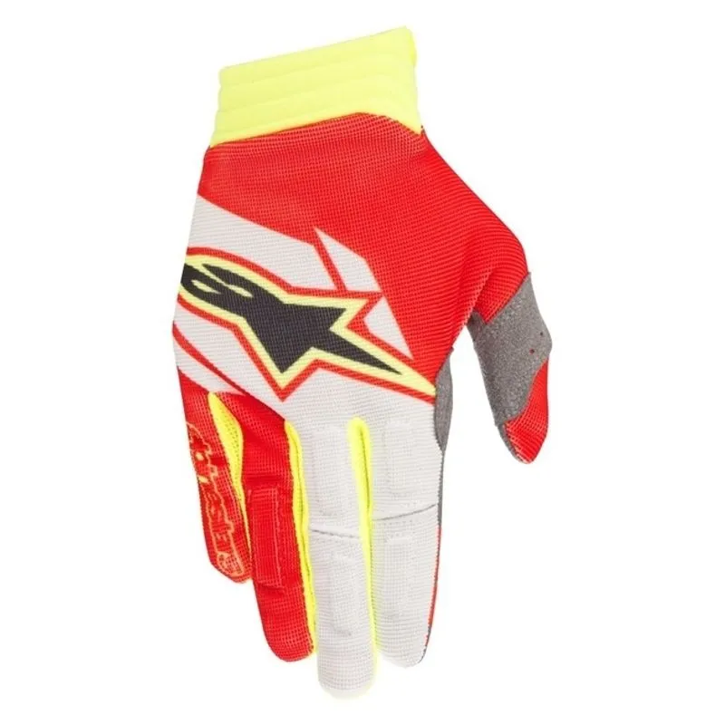 Luva Alpinestars Aviator 2018 Vermelha/branca/amarela