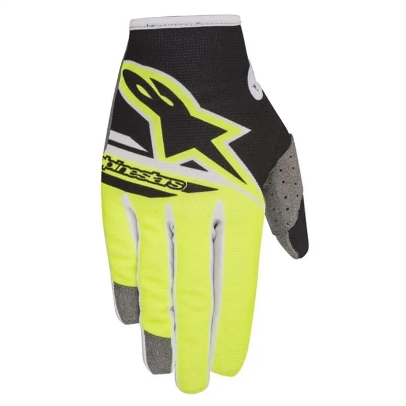 Luva Alpinestars Radar Flight 2018 Preta/amarela Fluor