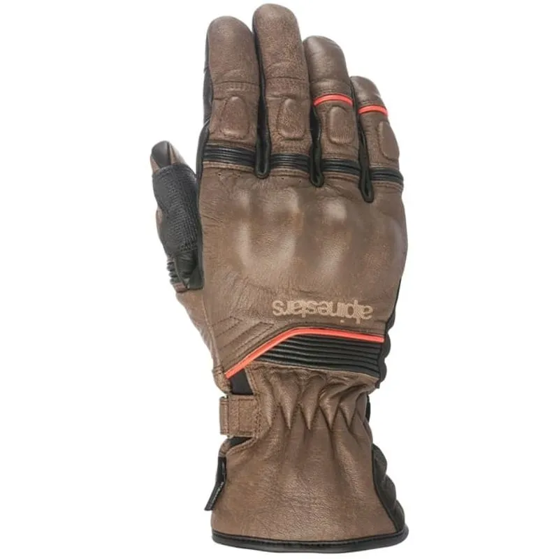 Luva Alpinestars Café Divine Drystar Marrom (Couro)