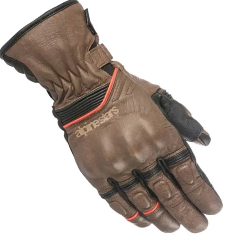 Luva Alpinestars Café Divine Drystar Marrom (couro)