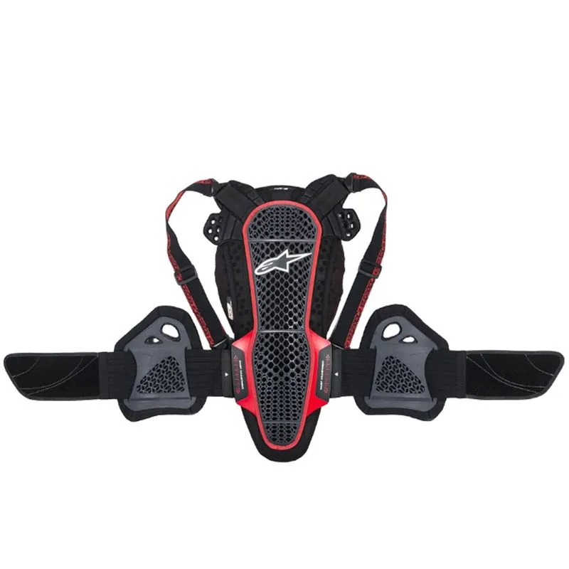 Protetor Coluna Nucleon Kr-3 Smoke Preto/Vermelho