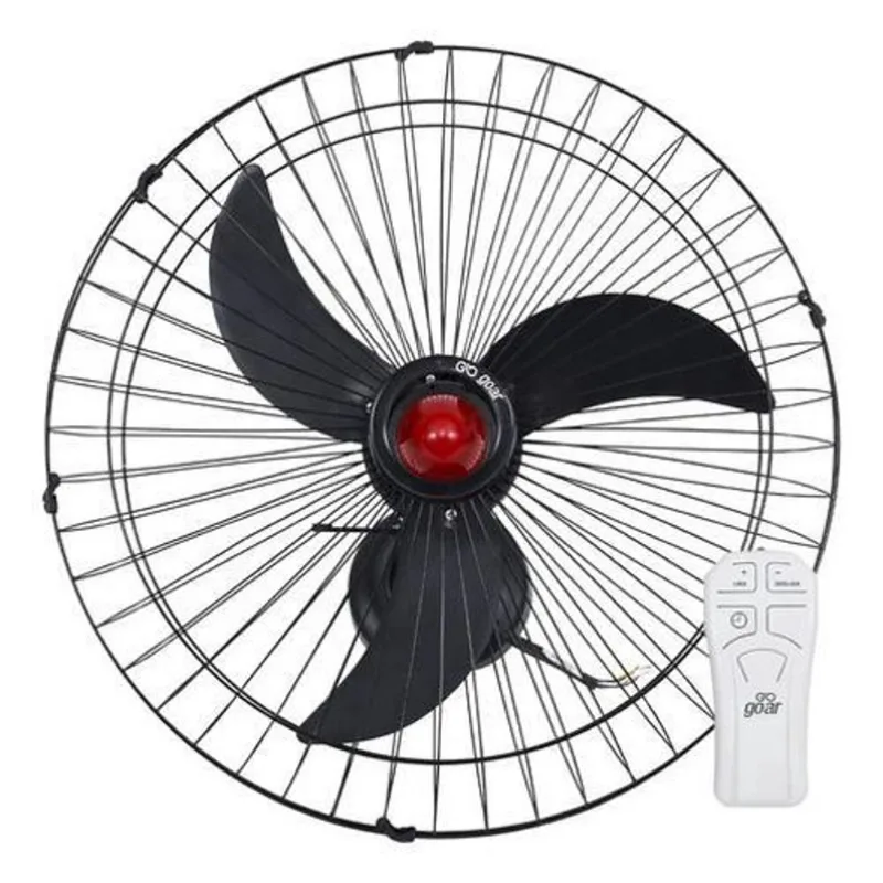 Ventilador de Parede Goar 70cm 3 Pás V70PPRRBC - Preto