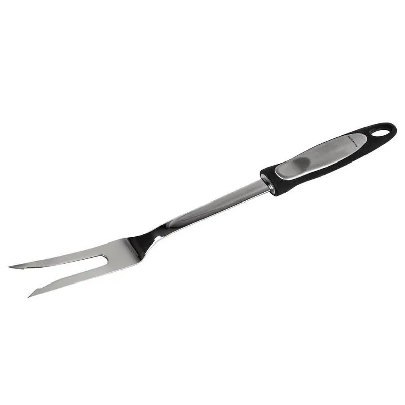 Garfo Profissional Cabo Longo Churrasco Carne Inox Bugatti