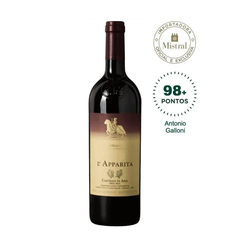 Vinho Castello Di Ama L'apparita Toscana 2019 (castello Di Ama) 750ml