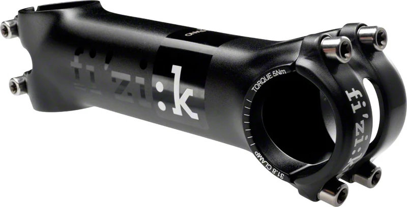 Fizik Cyrano R1 Stem 80mm 31.8 Clamp +/-7 1 1/8" Aluminum Black