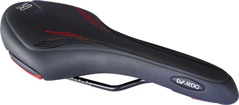 Selle Royal Dardo Athletic Unisex Saddle Black with Steel Rails