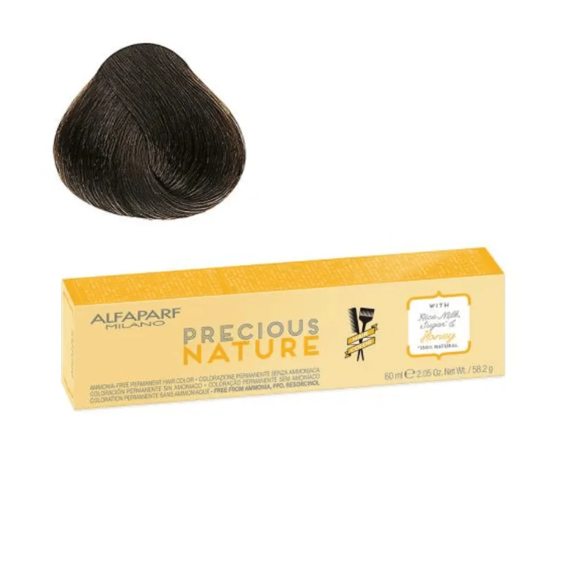ALFAPARF PRECIOUS NATURE TINTE SIN AMONIACO Color 6.3 Rubio Oscuro Dorado 60 ml