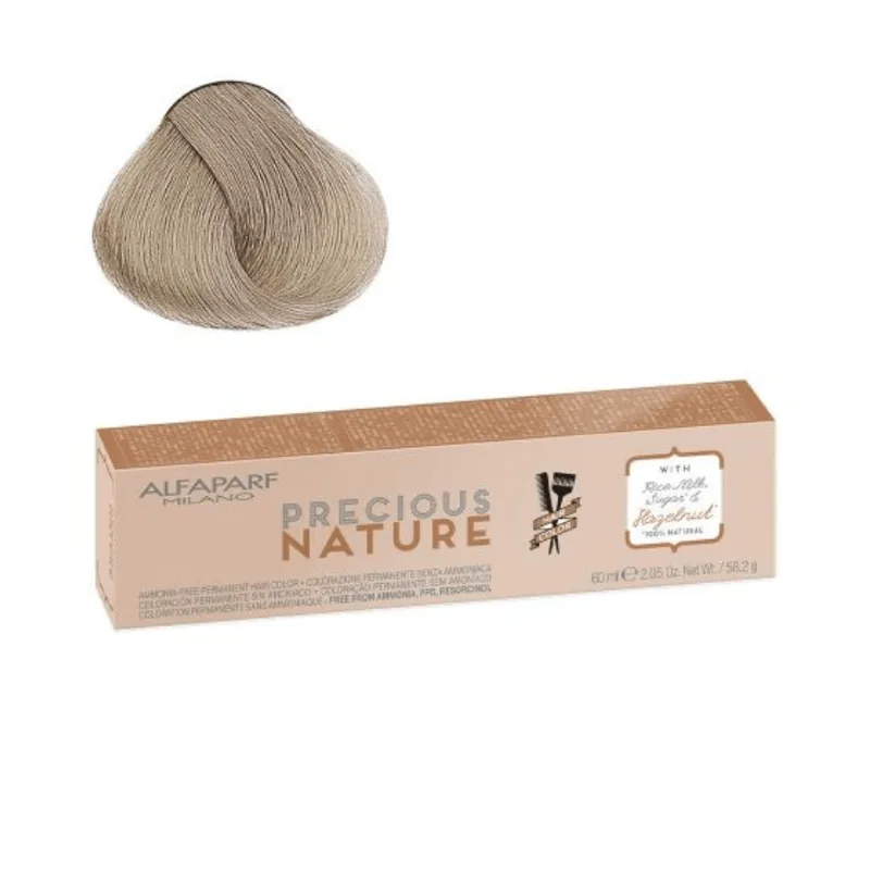 ALFAPARF PRECIOUS NATURE TINTE SIN AMONIACO Color 9.1 Rubio Clarisimo Ceniza 60 ml