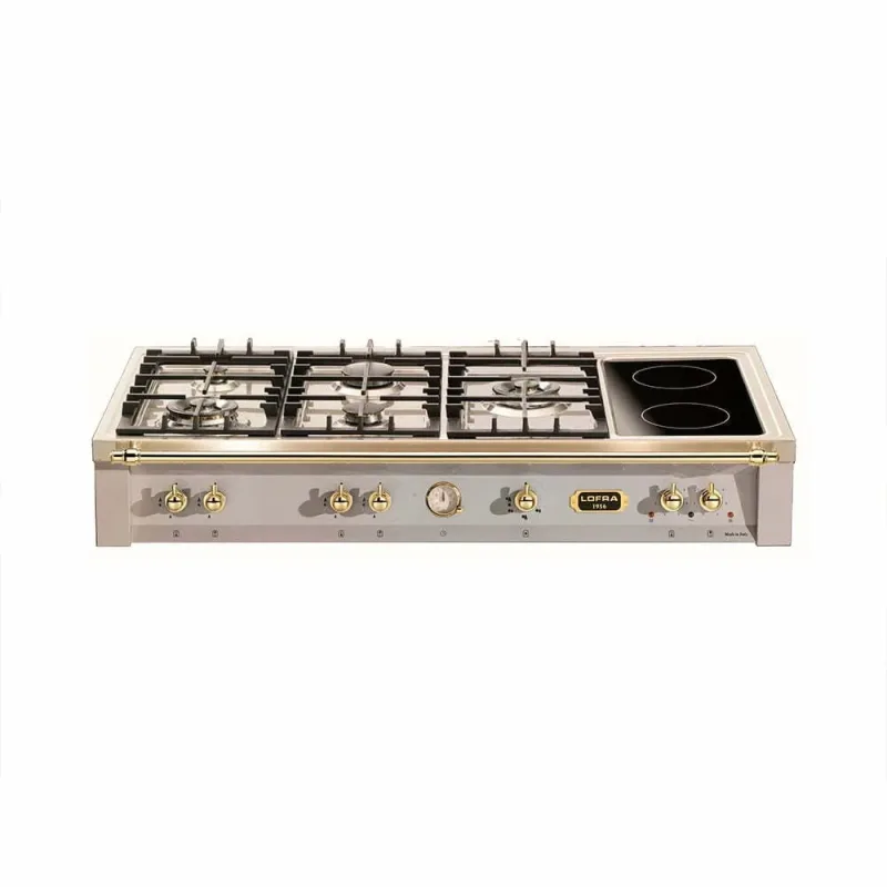 Rangetop a Gás/Elétrico de Embutir Lofra Dolcevita TRS126/5C Inox 220V