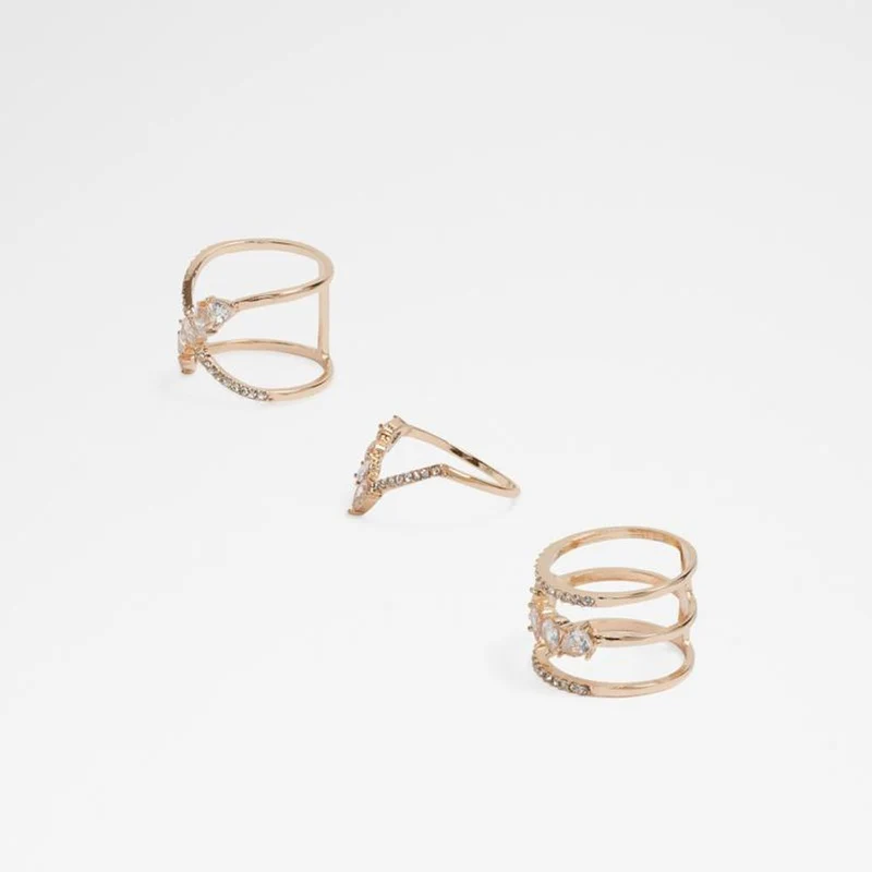 ALDO Gold Elastane Ring L