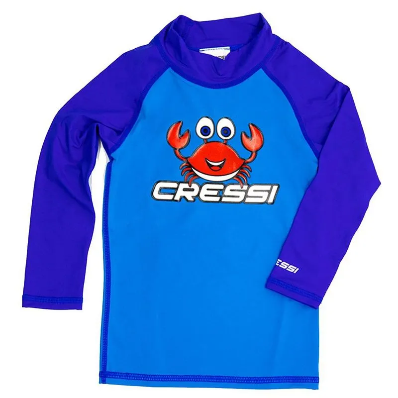Camiseta de Proteção UV50 Cressi Rash ls Kids Blue