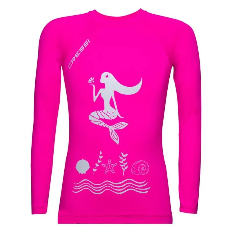 Camiseta de Poliamida Cressi Manga Longa UV50 Infantil Sereia
