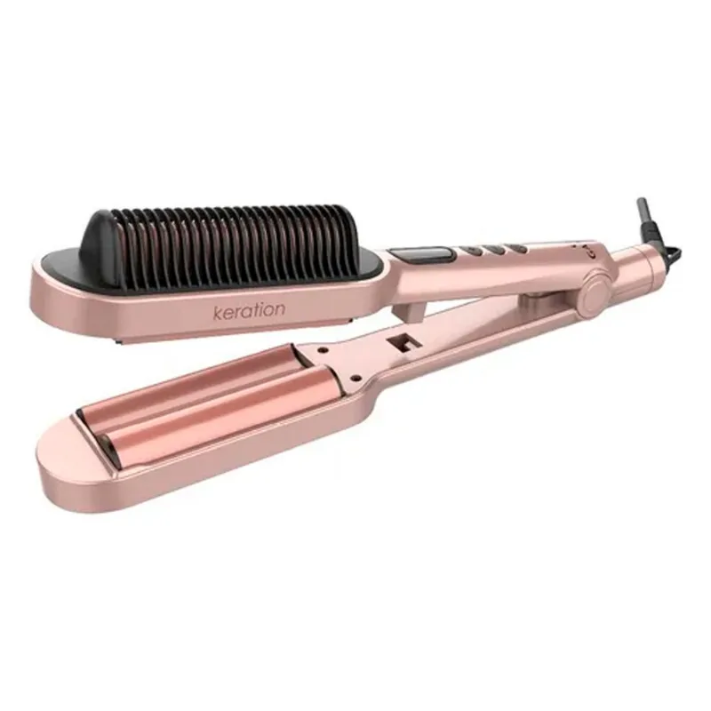 Rizador De Cabello Gama Waver y Brush Digital Color Oro Rosa Rizador De Cabello Gama Waver y Brush Digital Color Oro Rosa