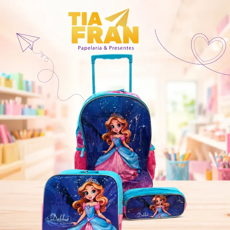 Mochila com carrinho Debby