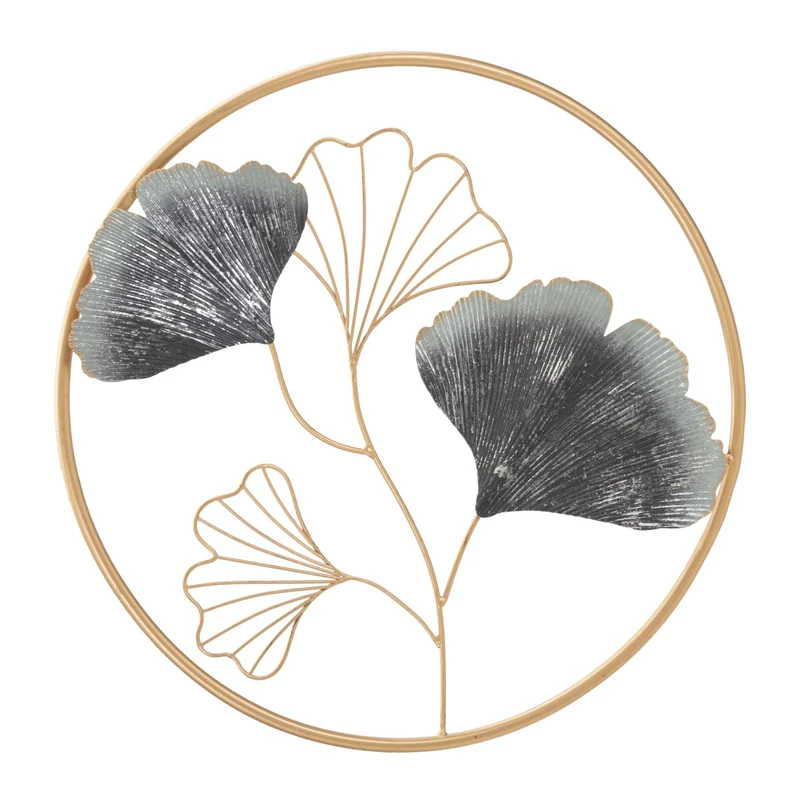 Pannello decorativo anello color oro in ferro per decorazioni ambienti