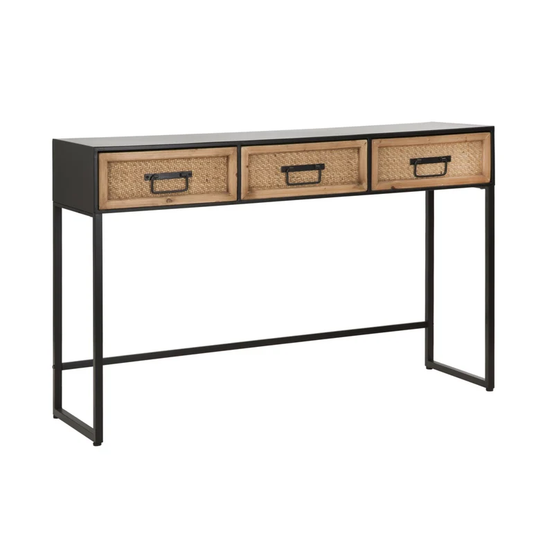 Console "Hanoi" struttura in metallo e legno MDF per interni