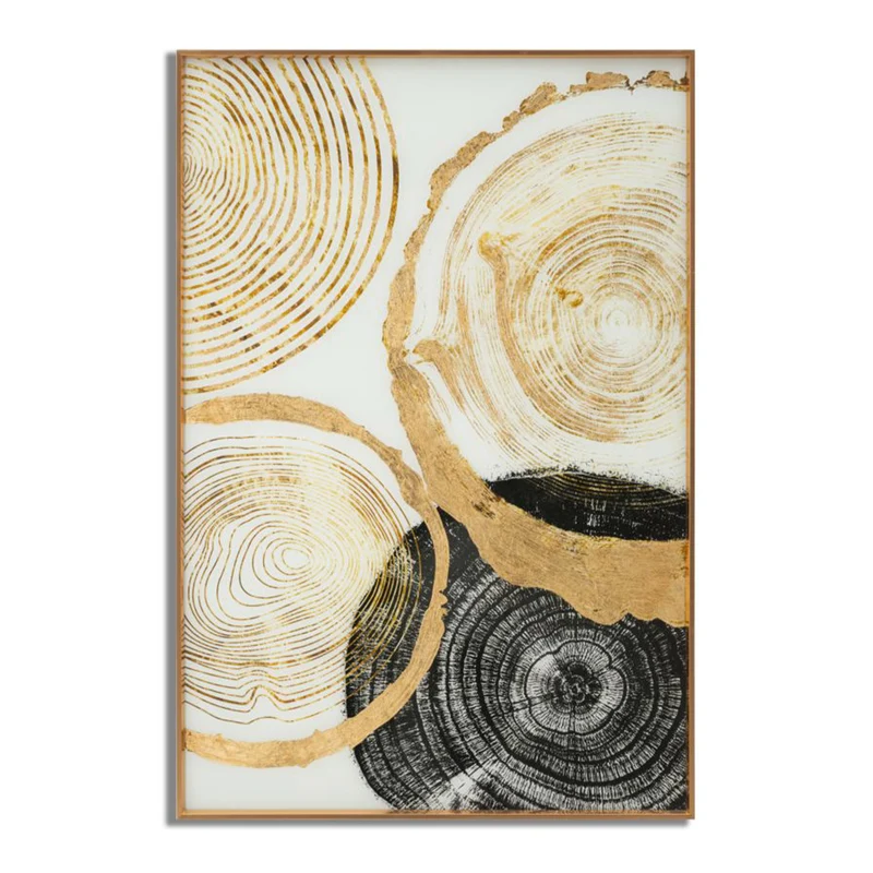 Pannello decorativo Woody in vetro con cornice per decorazioni ambienti