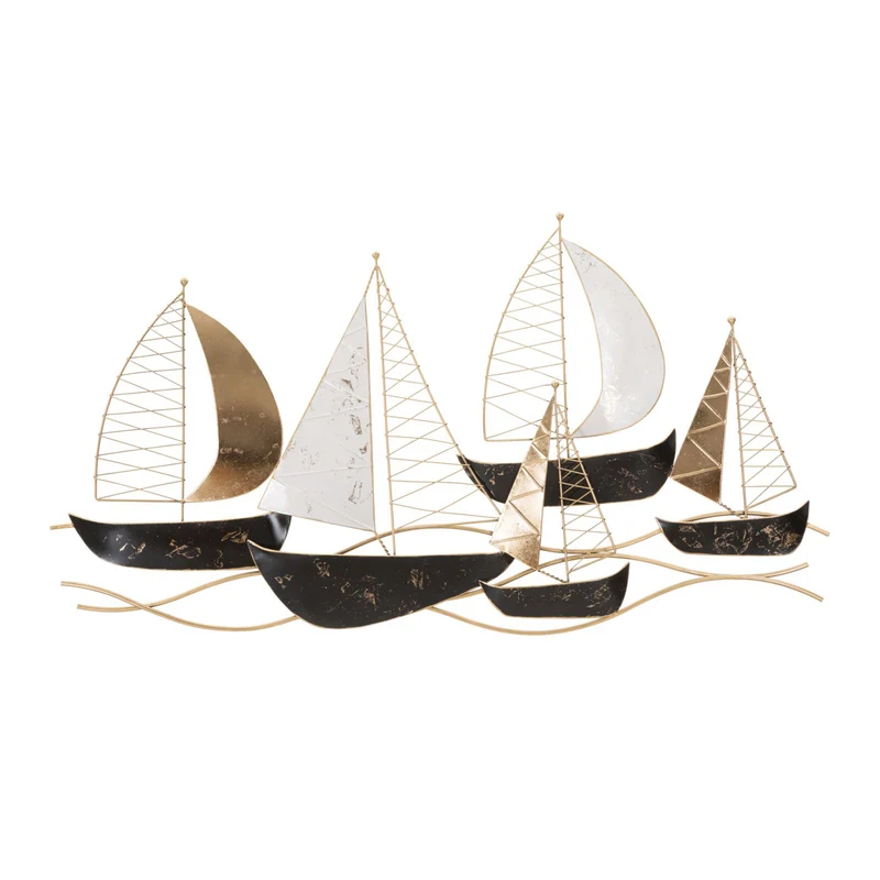 Pannello decorativo regata in ferro per decorazioni ambienti