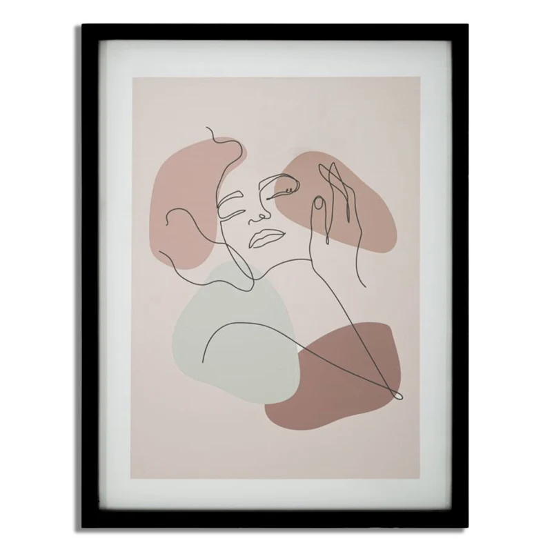 Stampa donna decorativa con cornice in MDF per decorazioni ambienti Modello 1
