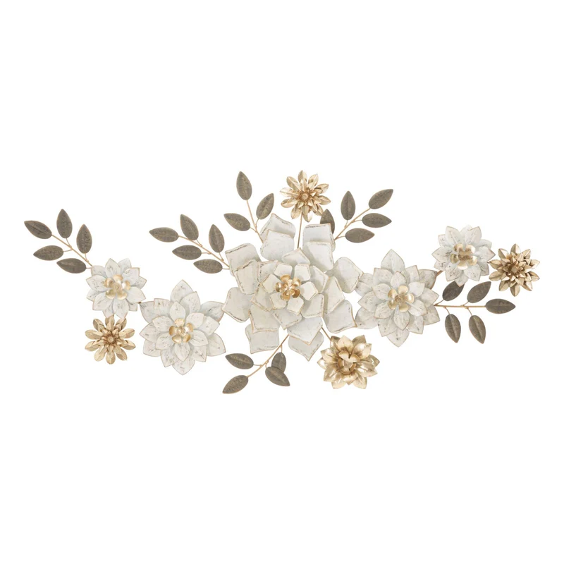 Composizione floreale decorativa in ferro per decorazioni ambienti