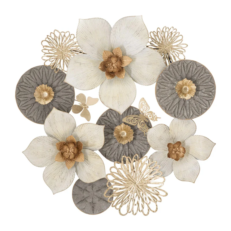 Composizione fiori decorativi Ridy in ferro per decorazioni ambienti