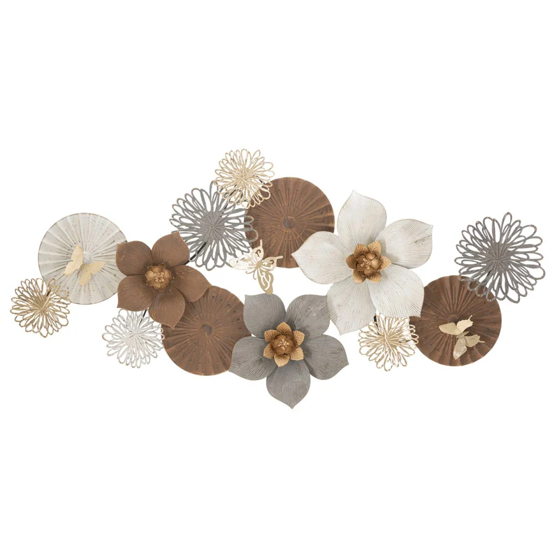 Composizione fiori decorativi Broty in ferro per decorazioni ambienti