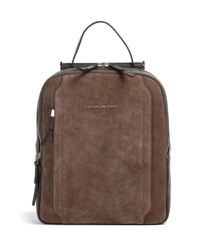 Piquadro W92T Rucksack suede dark brown
