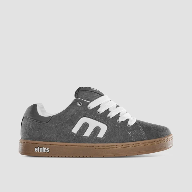 Etnies Callicut Shoes - Grey/White/Gum 8uk / Grey/White/Gum