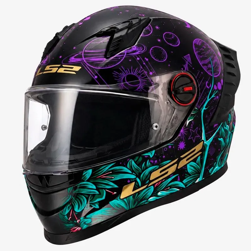 Capacete LS2 FF358 Pro Moon Preto Roxo 62