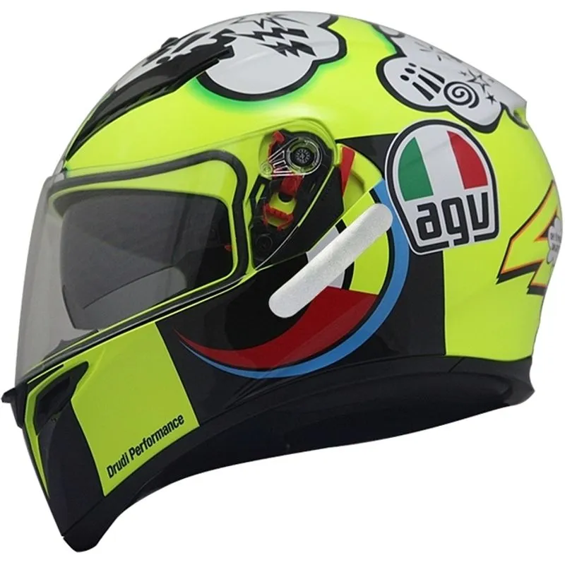 Capacete Agv K3 Sv Misano 2011 C/ Viseira Solar (valentino Rossi)
