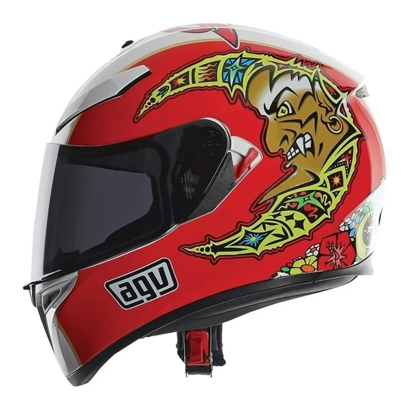 Capacete Agv K3 Sv Imola 1998 C/ Viseira Solar (valentino Rossi)