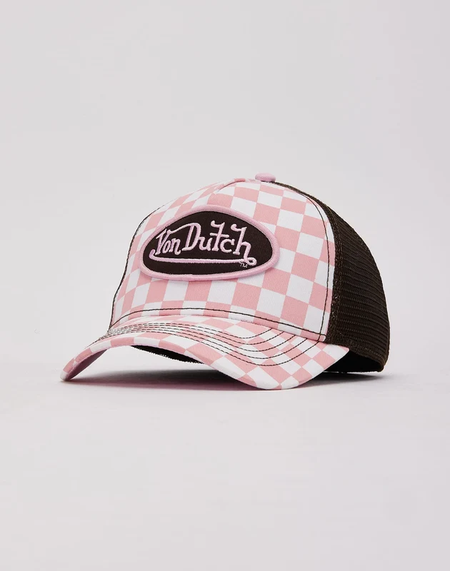 Von Dutch Checkerboard Trucker Hat 1 SIZE