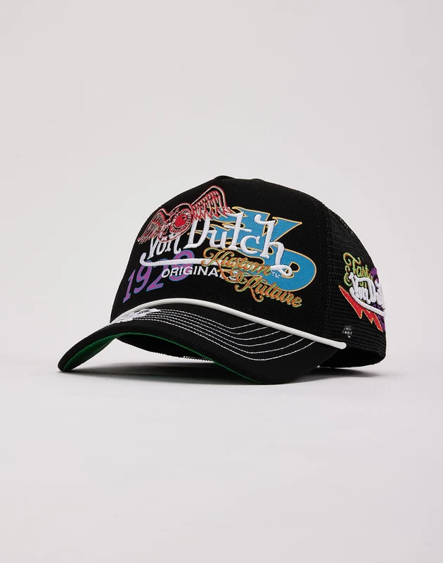 Von Dutch Overlap Logo Trucker Hat 1 SIZE