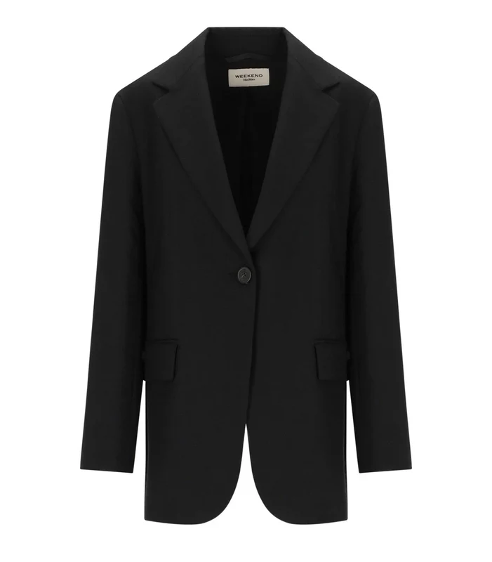 Max Mara Weekend Asta Black Single Breasted Blazer 44