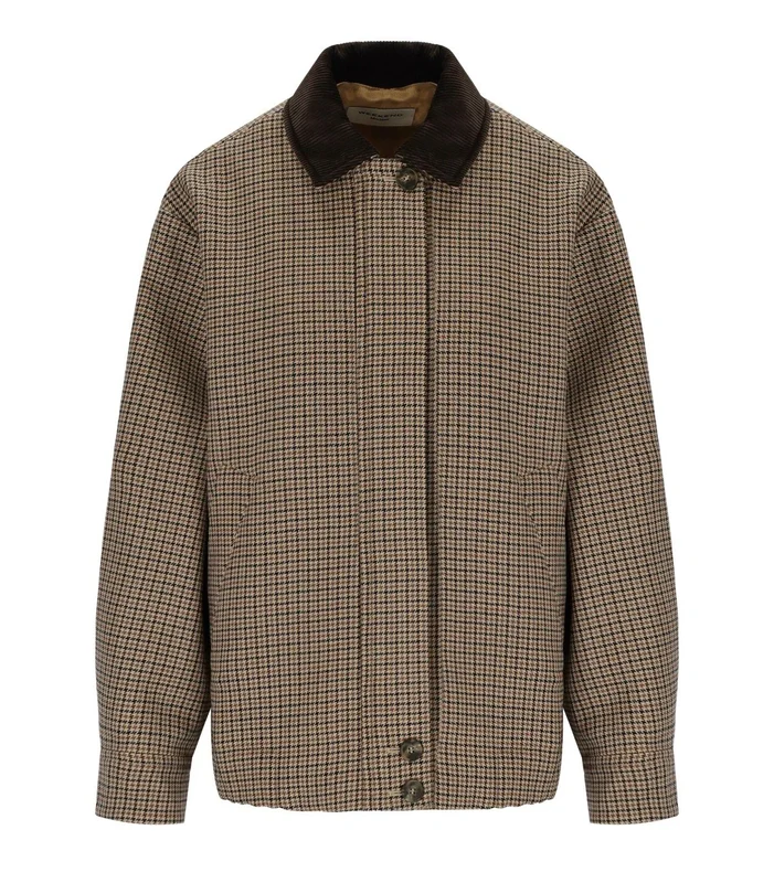 Max Mara Weekend Houndstooth Festa Brown Jacket 42