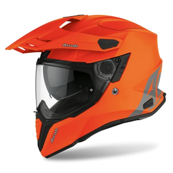 AIROH COMMANDER COLOR CAPACETE AVENTURA DE MOTO LARANJA FLUO MATE S / ORANGE FLUO MATT