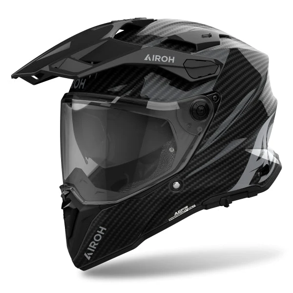 AIROH COMMANDER CAPACETE AVENTURA DE MOTO CARBON LUSTRO XL / GLOSS