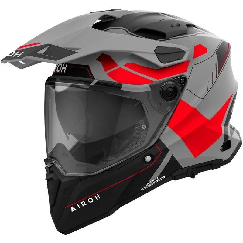 Capacete Airoh Commander 2 Reveal - Vermelho Fosco Fluor