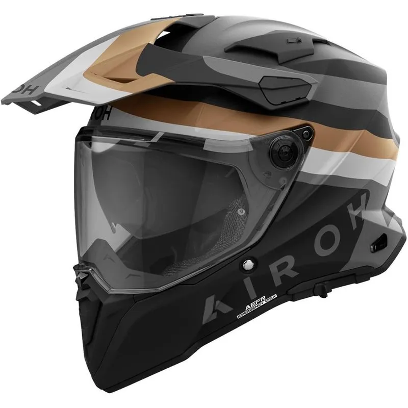 Capacete Airoh Commander 2 Doom - Dourado Fosco