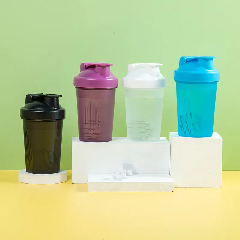 4pcs 400ml Protein Powder Shaker Cup, Milkshake With