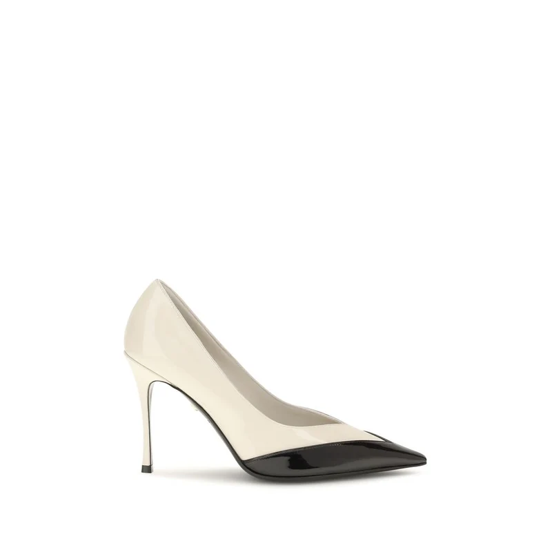 Ferragamo Multicolor Calf Leather Bos Taurus High Heel Pumps EU39/US9