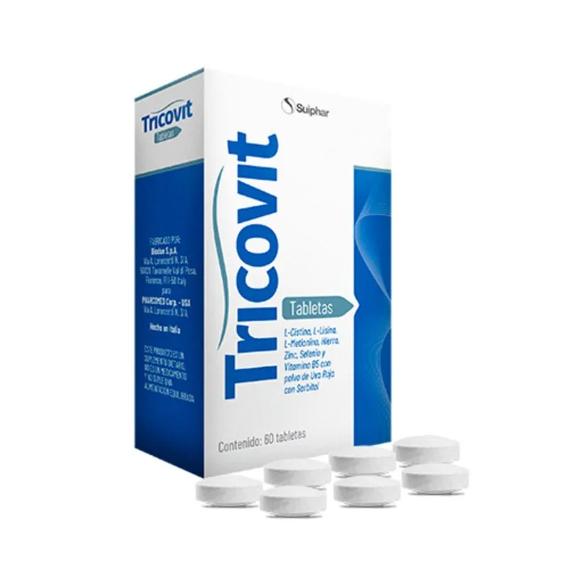 Tricovit Suplemento Caja con 60 Tabletas