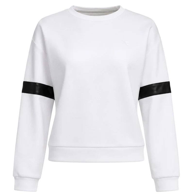 Diadora Plain Womens White Sweater S