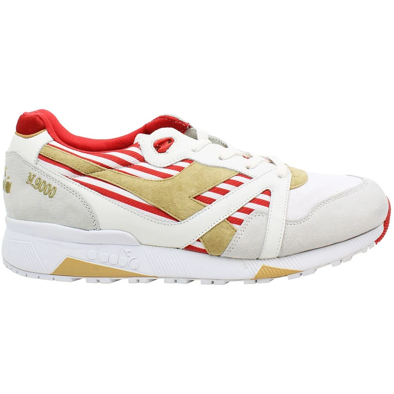 Diadora Repubbliche Marinare N9000 MII Mens White/Red Trainers 10.5